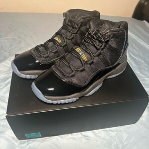 Jordan Black and Blue High-Top Sneakers